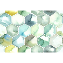 Load image into Gallery viewer, Abstract Hexagon Green