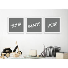 Load image into Gallery viewer, Custom Image - Set of 3 (Square) Framed