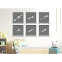 Load image into Gallery viewer, Custom Image - Set of 6 (Square) Framed