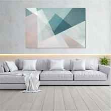 Load image into Gallery viewer, Abstract Geometric Turquoise