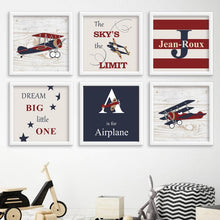 Load image into Gallery viewer, Airplane with Name freeshipping - Beautiful Spaces Store