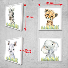 Load image into Gallery viewer, Safari Animals in Green Grass freeshipping - Beautiful Spaces Store