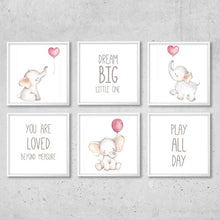Load image into Gallery viewer, Elephant Pink Balloon Dream Big freeshipping - Beautiful Spaces Store
