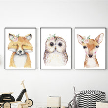Load image into Gallery viewer, Forest Friends with Flowers freeshipping - Beautiful Spaces Store