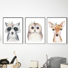 Load image into Gallery viewer, Forest Friends with Flowers freeshipping - Beautiful Spaces Store