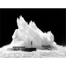 Load image into Gallery viewer, Black & White Wave Crash