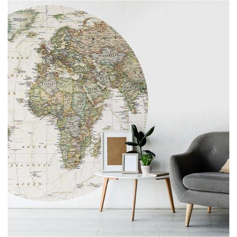 Designer Peel & Stick Vinyl Globe