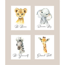 Load image into Gallery viewer, Safari Animals Be Yourself freeshipping - Beautiful Spaces Store
