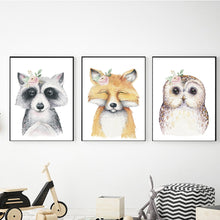 Load image into Gallery viewer, Forest Friends with Flowers freeshipping - Beautiful Spaces Store
