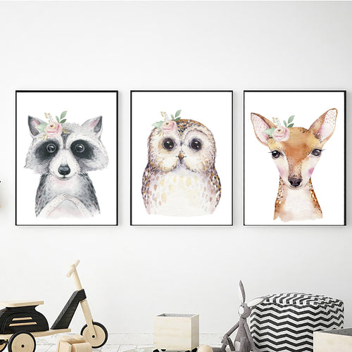 Forest Friends with Flowers freeshipping - Beautiful Spaces Store