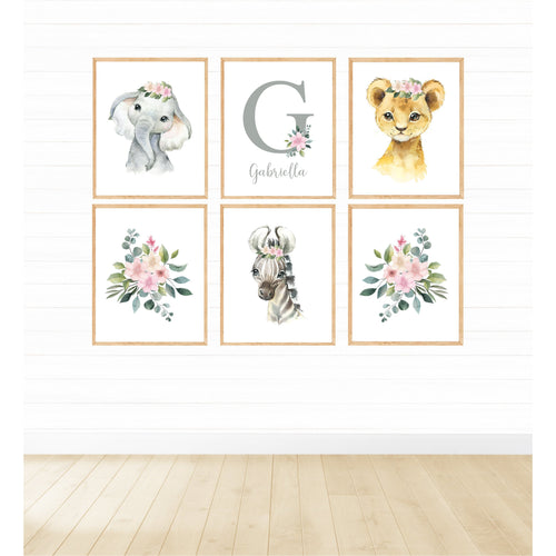 Safari Animals Girl Namesake freeshipping - Beautiful Spaces Store