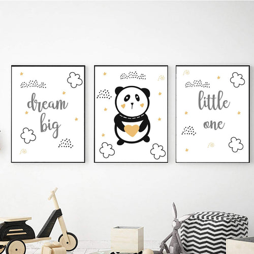 Panda Bear Dream Big freeshipping - Beautiful Spaces Store