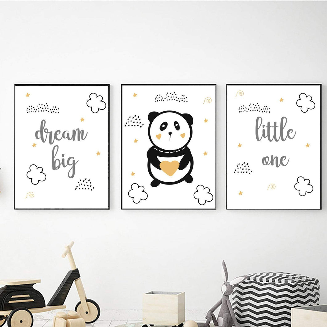 Panda Bear Dream Big freeshipping - Beautiful Spaces Store