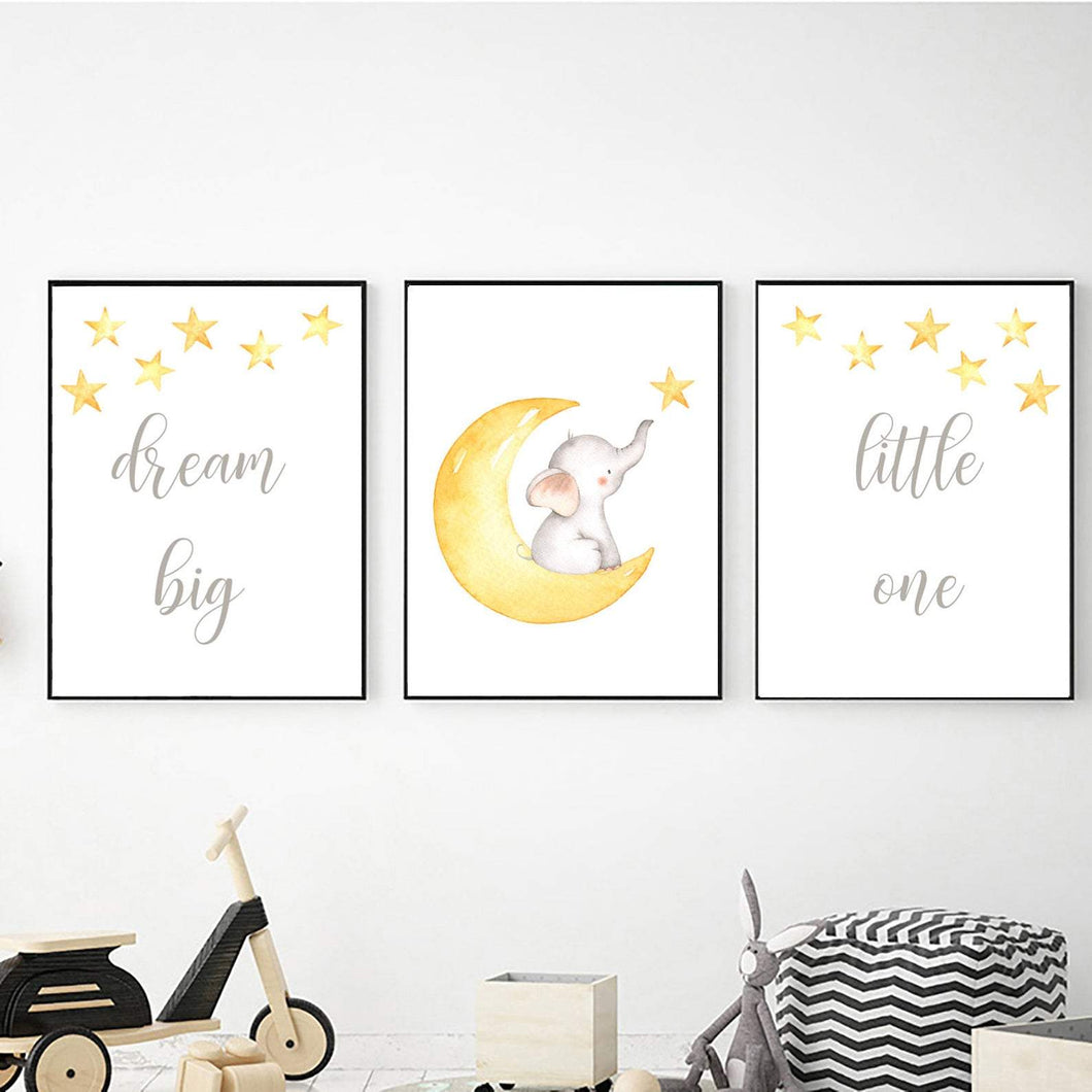 Elephant on Moon Dream Big freeshipping - Beautiful Spaces Store