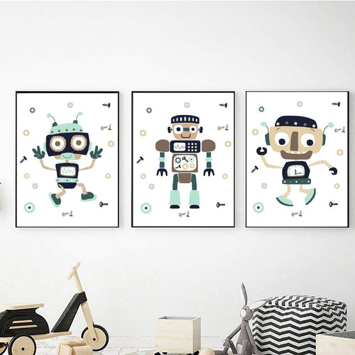Happy Robots freeshipping - Beautiful Spaces Store