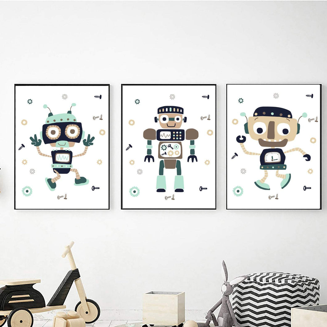 Happy Robots freeshipping - Beautiful Spaces Store