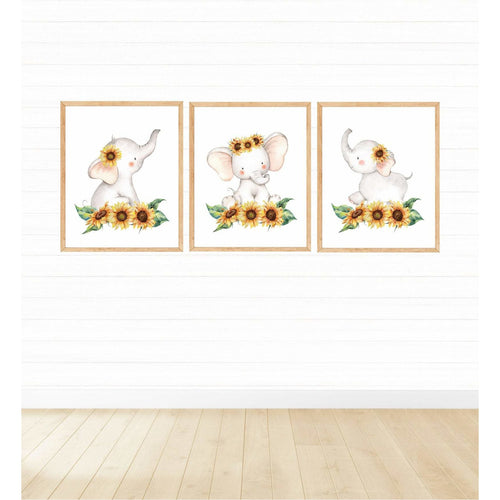 Sunflower Elephants freeshipping - Beautiful Spaces Store