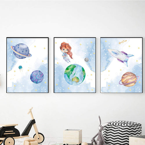 Little Lady Astronaut freeshipping - Beautiful Spaces Store