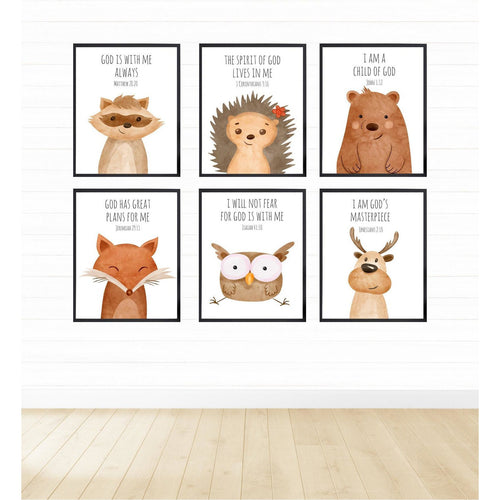 Woodlands Animals Bible Verse freeshipping - Beautiful Spaces Store