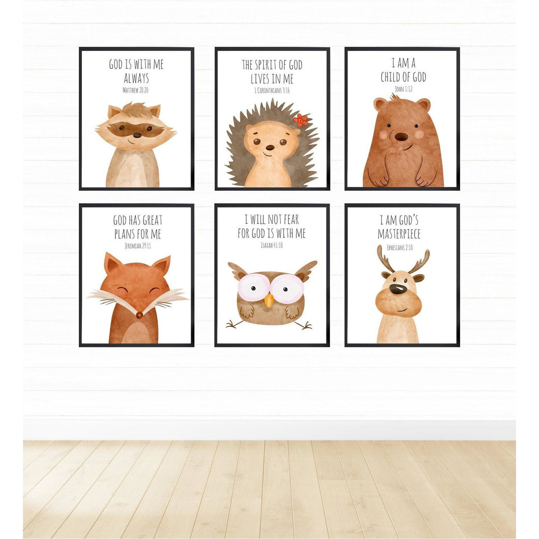 Woodlands Animals Bible Verse freeshipping - Beautiful Spaces Store