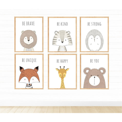 Woodlands Animals Be Brave freeshipping - Beautiful Spaces Store