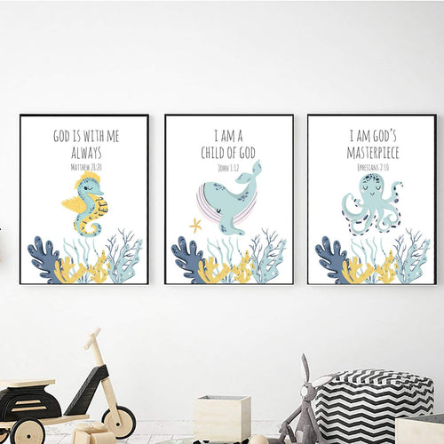 Under the Sea Bible Verse freeshipping - Beautiful Spaces Store