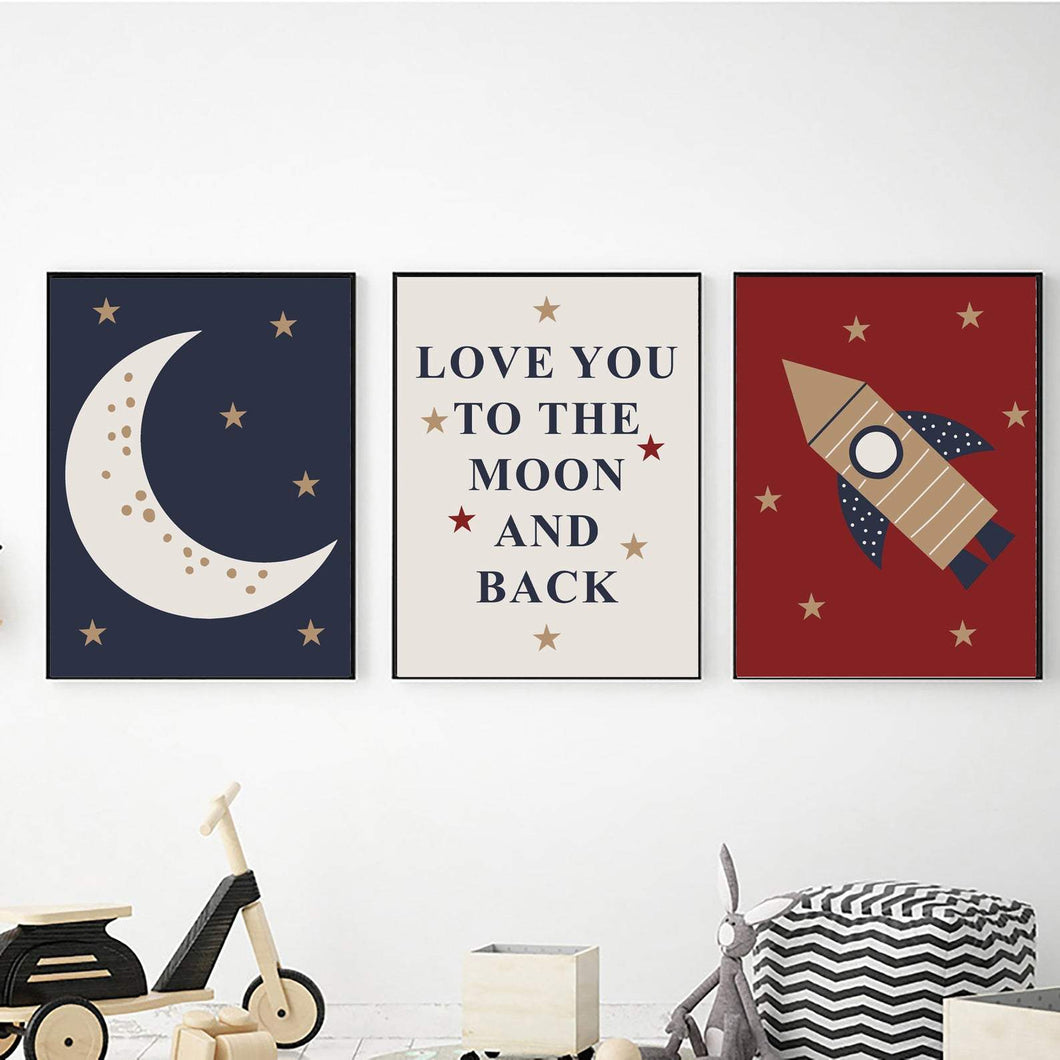 Rocket Moon Love freeshipping - Beautiful Spaces Store
