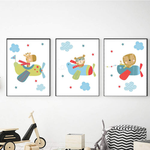 Animals Flying in Planes freeshipping - Beautiful Spaces Store