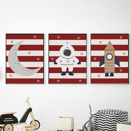 Red Stripe Rocket freeshipping - Beautiful Spaces Store