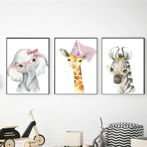 Safari Animals All Dressed Up freeshipping - Beautiful Spaces Store