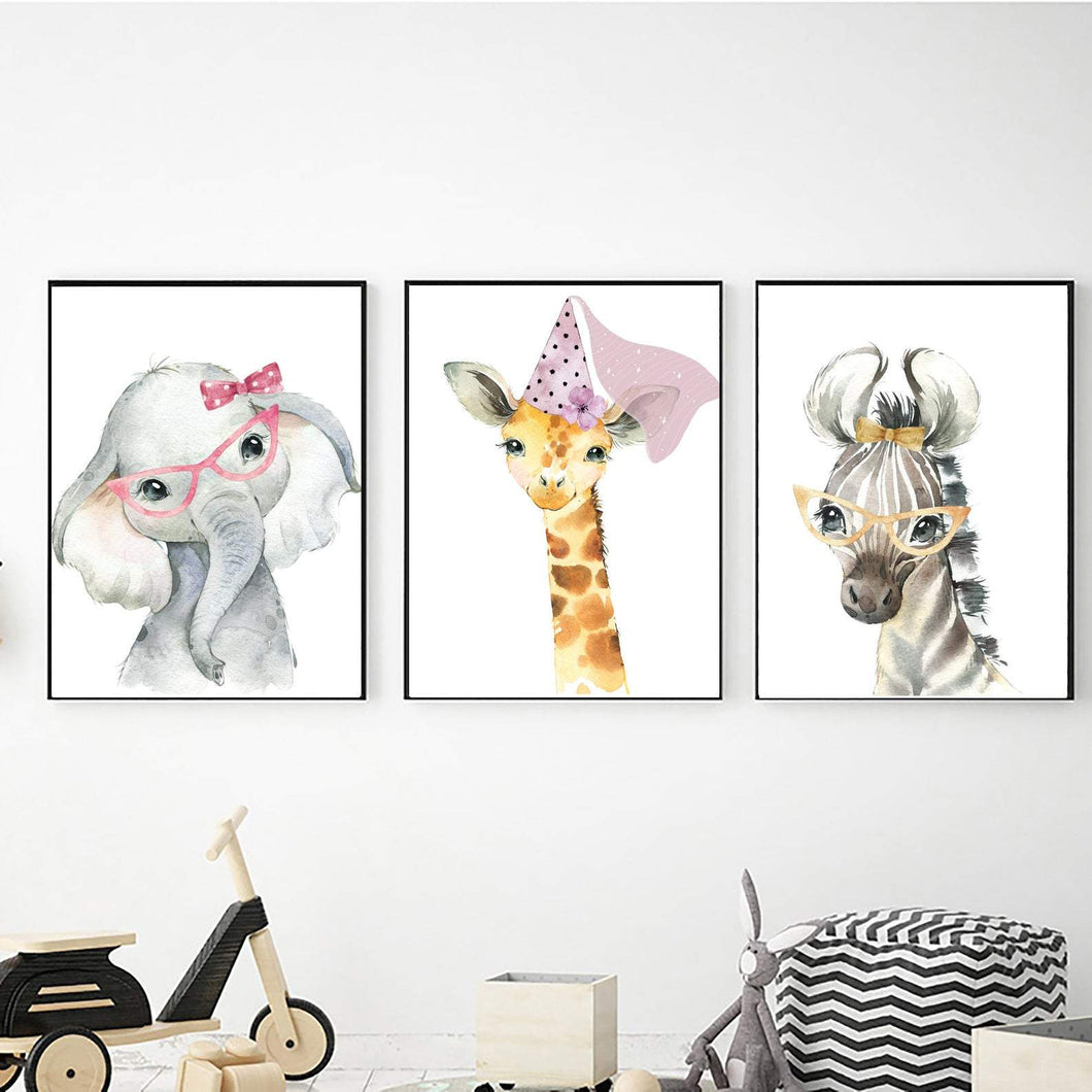 Safari Animals All Dressed Up freeshipping - Beautiful Spaces Store